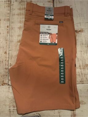 Hurley Men’s Cargo Shorts — Rust/Tan